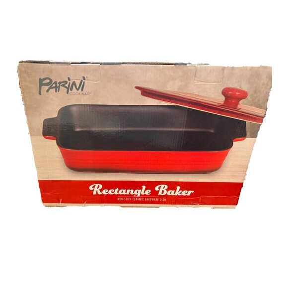 Parini Other - Baker Non-stick Ceramic Bakeware Dish - Red (new with box)